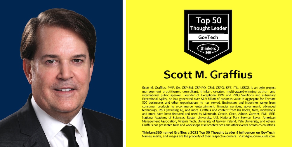 &#39;Agile Scrum&#39; Author Scott M Graffius Named 2023 Top 50 GovTech Thought Leader and Influencer - LwRes