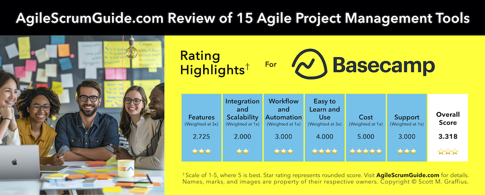 Agile Scrum Guide - 15 Agile Project Management Tools - Update for 2024 - v Feb 21 2024 - 10 - Basecamp - LwRes