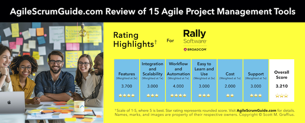 Agile Scrum Guide - 15 Agile Project Management Tools - Update for 2024 - v Feb 21 2024 - 13 - Rally - LwRes