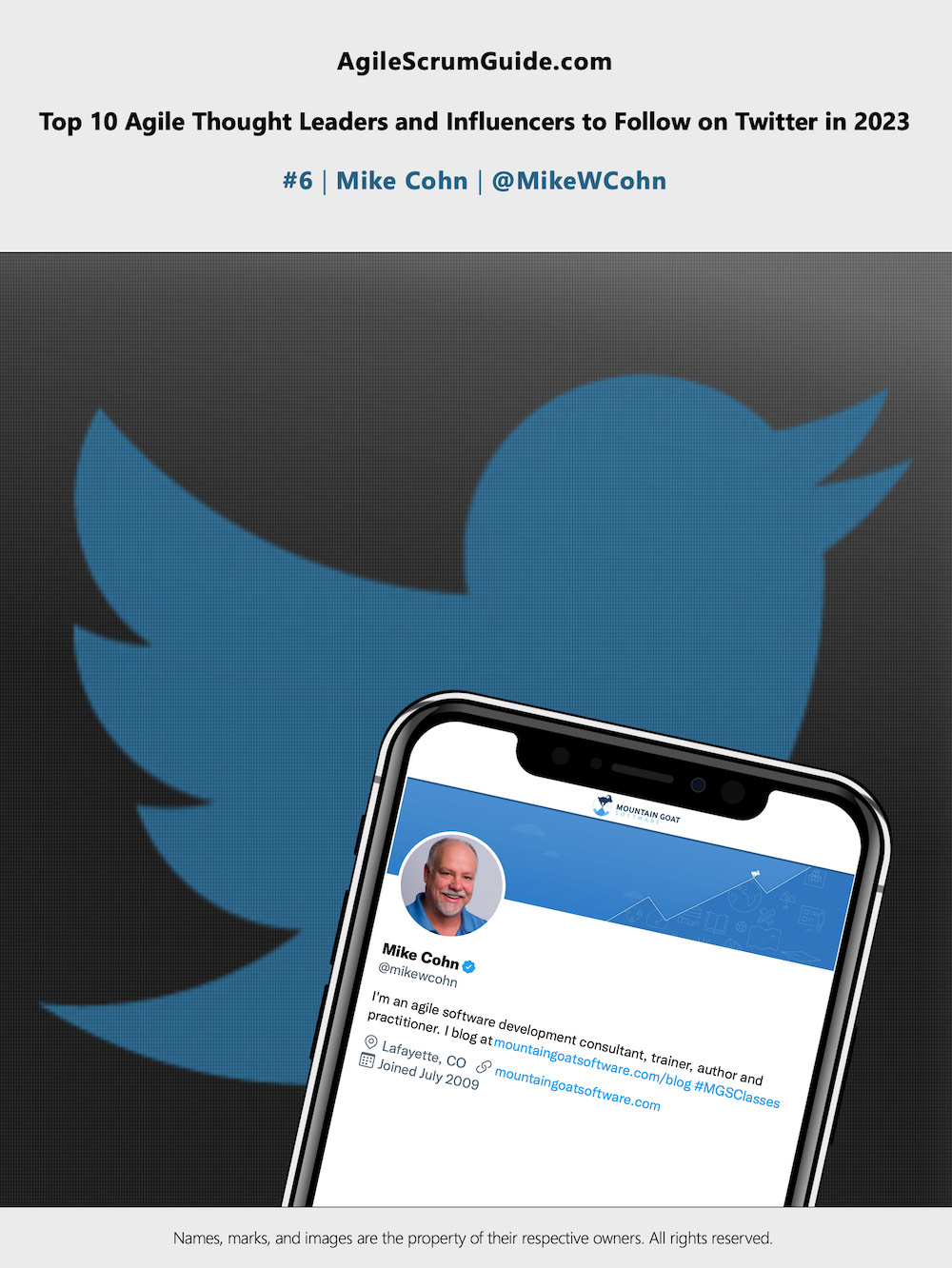 AgileScrumGuide_com - Top 10 Agile Thought Leaders and Influencers to Follow on Twitter in 2023 - 06 - LR-SQ